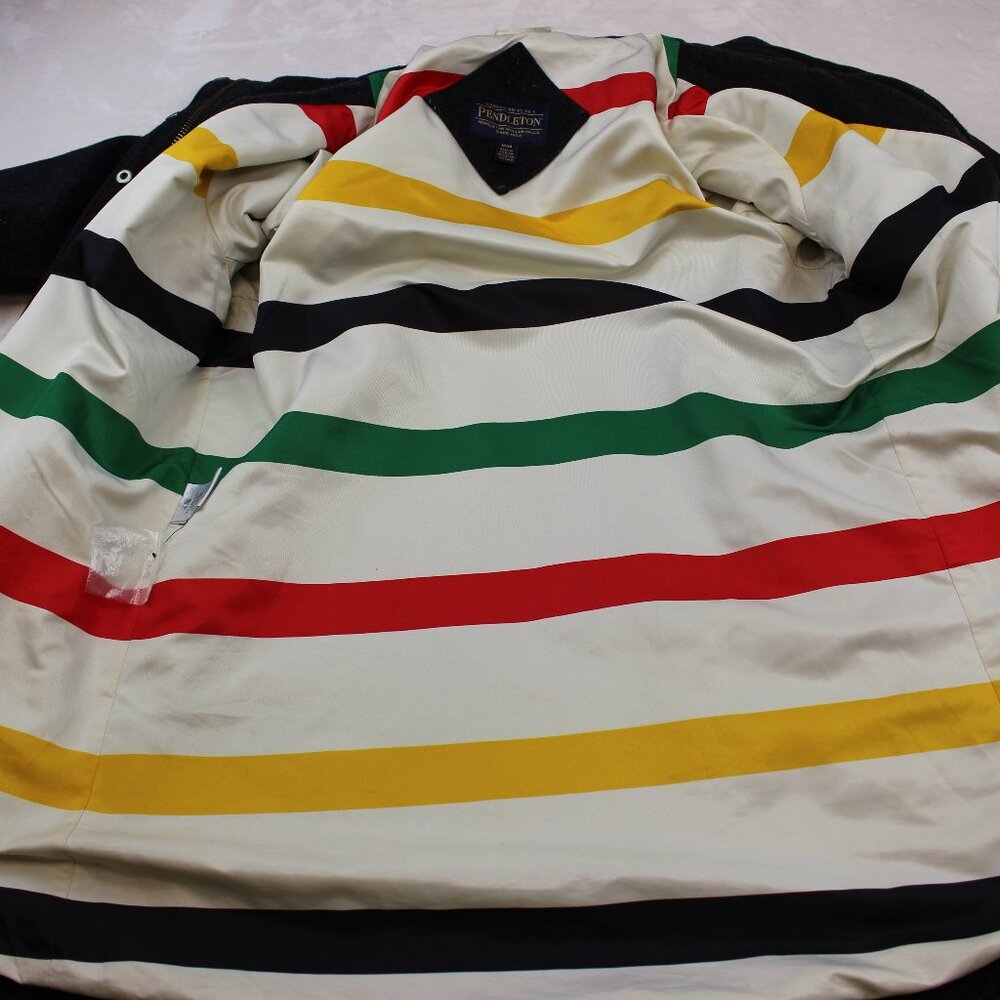 Pendleton Hidden Button High Neck Wool Long Coat … - image 5